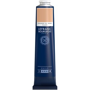 Peinture à l'huile en tube orange de mars 150ml - lefranc & bourgeois