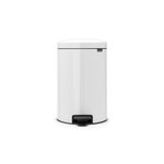 Poubelle à pédale Newicon, 20 litres - Blanc