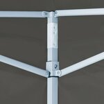 vidaXL Tente de réception escamotable avec 4 parois 3x3 m Anthracite