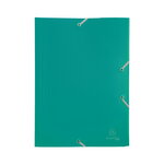 Exacompta : chemise 3 rabats elastiques 24x32cm polypropylène - vert