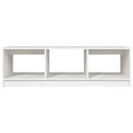 vidaXL Table basse Blanc 110x50x34 cm Bois de pin massif