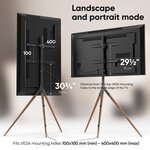 Onkron ts1220 blk support tv trepied pour des téléviseurs de 32 à 65 pouces