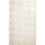 Gommettes rondes 112 pastilles argenté Ø 15 mm