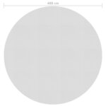 vidaXL Film solaire de piscine flottant PE 488 cm Gris
