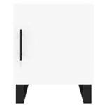 vidaXL Tables de chevet 2 Pièces blanc 40x40x50 cm bois d’ingénierie