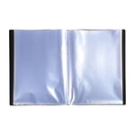 Protège-documents polypropylène souple pour papier a4 - 100 vues  - noir