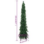 vidaXL Arbre de Noël artificiel pré-éclairé avec 130 LED 210 cm