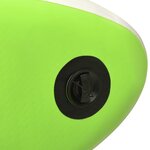 vidaXL Ensemble de planche SUP gonflable 366x76x15 cm Vert