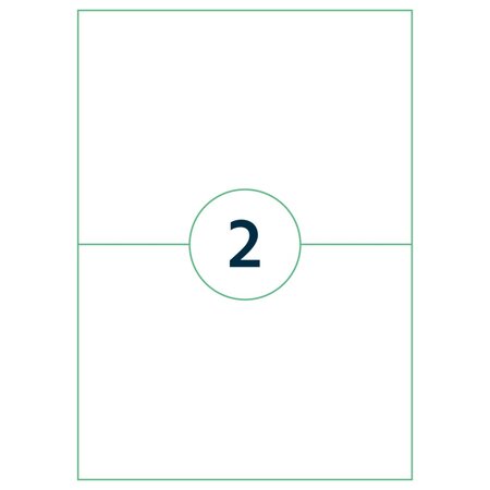rillprint Étiquettes autocollantes 210x148 mm 500 feuilles Blanc