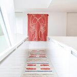 Tapis mural Homard rouge brique 140 x 200 cm