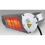 Eurom chauffage pour patio "golden 1300 comfort" 1300 w argenté