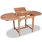 vidaXL Mobilier à dîner d'extérieur 7 Pièces Bois de teck solide