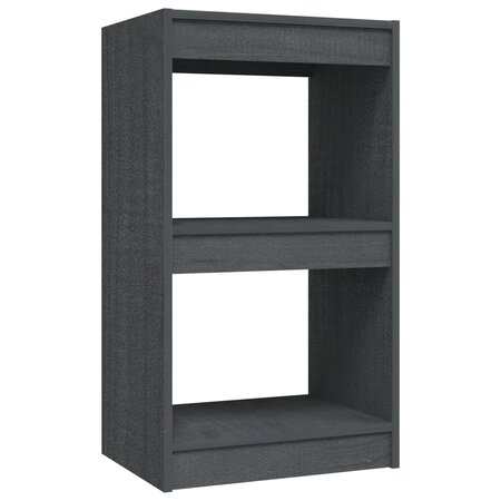 vidaXL Bibliothèque Gris 40x30x71 5 cm Bois de pin massif
