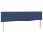 vidaXL Lit à sommier tapissier avec matelas Bleu 160x200 cm Tissu
