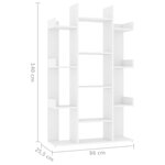 vidaXL Bibliothèque Blanc 86x25 5x140 cm Aggloméré