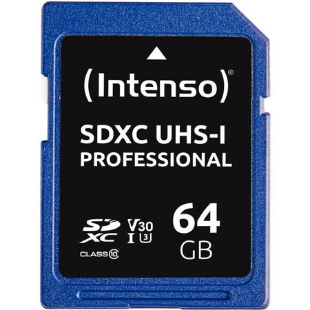 Carte mémoire INTENSO SD UHS I Professionnel 64 Go