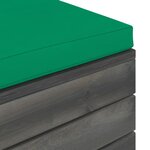 vidaXL Salon palette de jardin 9 Pièces avec coussins Bois de pin massif
