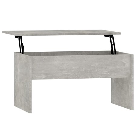 vidaXL Table basse Gris béton 80x50 5x41 5 cm Bois d'ingénierie