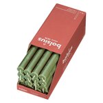 Bolsius Bougies de table Shine 16 Pièces 27 cm Vert olive