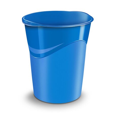 Corbeille à papier Gloss 280 G, 14 litres, 305 x 290 x 334 mm, polypropylène, bleu océan