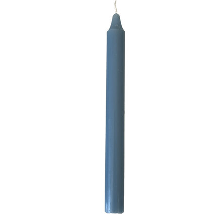 Bougie teintée dans la masse bleu clair