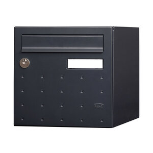 Boîte aux lettres 2 portes cubysm gris anthracite ral 7016m