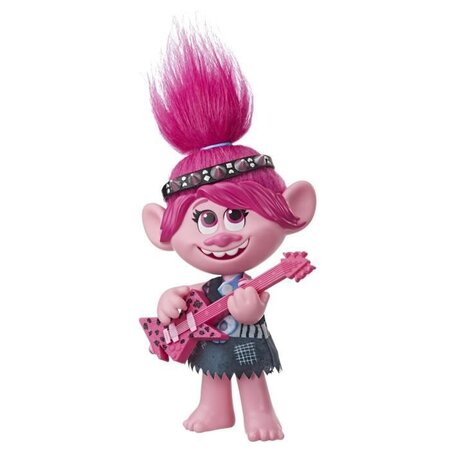 Les trolls 2 tournée mondiale de dreamworks - figurine poupee poppy pop & rock
