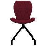 vidaXL Chaises à manger lot de 2 rouge similicuir