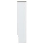 vidaXL Cache-radiateurs 2 Pièces Blanc 112x19x81 5 cm MDF