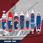 Paddle gonflable nero 9'0 - 274 x 79 x 13 cm - stand up paddle avec pagaie  leash  pompe et sac de transport