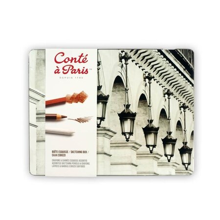 Coffret crayons esquisse et croquis - conté a paris