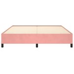vidaXL Cadre de lit Rose 160x200 cm Velours