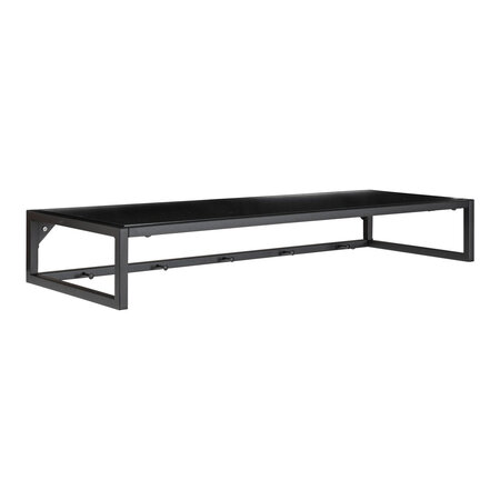 Étagère à chapeau murale noire 80 x 28 cm