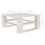 vidaXL Salon palette de jardin 6 Pièces avec coussins anthracite bois