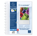 Protège-documents À Anneaux Et Pochettes Détachables Kreacover® 60 Vues - A4 - Blanc - X 4 - Exacompta