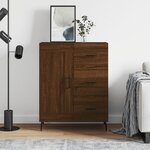 vidaXL Buffet chêne marron 69 5x34x90 cm bois d'ingénierie