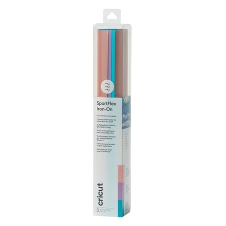 Cricut : Feuilles Sportflex Thermocollant 30 5 cm Couleurs mates 3 feuilles