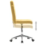 vidaXL Chaises à manger lot de 2 jaune tissu