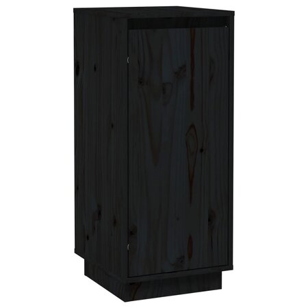 vidaXL Buffet Noir 31 5x34x75 cm Bois massif de pin