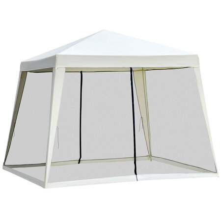 Tonnelle barnum style colonial dim. 3L x 3l x 2 45H m 4 moustiquaires 2 zippées beige noir