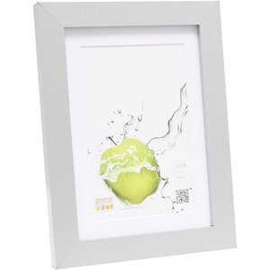 Cadre Photo 20x30 Bois Argent avec Passepartout DEKNUDT