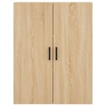 vidaXL Buffet haut Chêne sonoma 69 5x34x180 cm Bois d'ingénierie