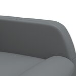 vidaXL Fauteuil de massage Anthracite Similicuir