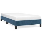 vidaXL Cadre de lit Bleu foncé 80x200 cm Velours