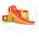 Happy Hop Château gonflable avec toboggan 450x380x230 cm PVC