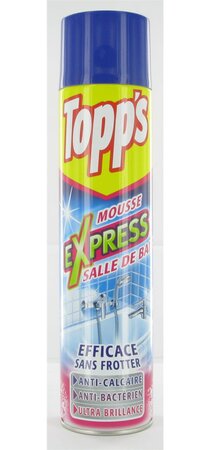 Mousse Express Salle de Bain Aérosol Topp's- 600 ml TOPP'S