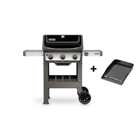 WEBER Barbecue a gaz Spirit II E-310 GBS 1/2 plancha émaillée - 1/2 grille émaillée