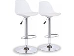 Lot de 2 tabourets de bar "Daïquiri" - Blanc