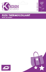 Tissu flex thermocollant Blanc mat 20 x 25 cm