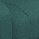 vidaXL Fauteuil de massage Vert foncé Tissu